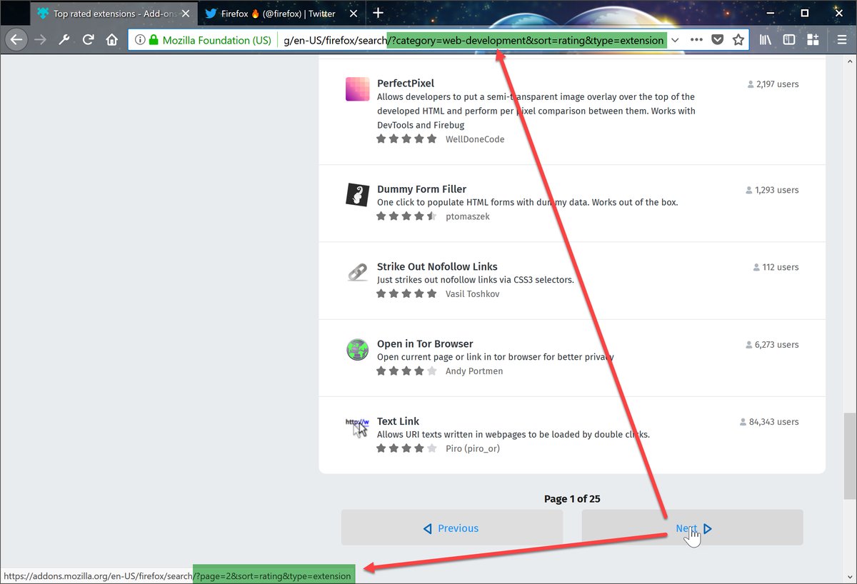 Not all search filters are included in paginated links · Issue #11098 ...