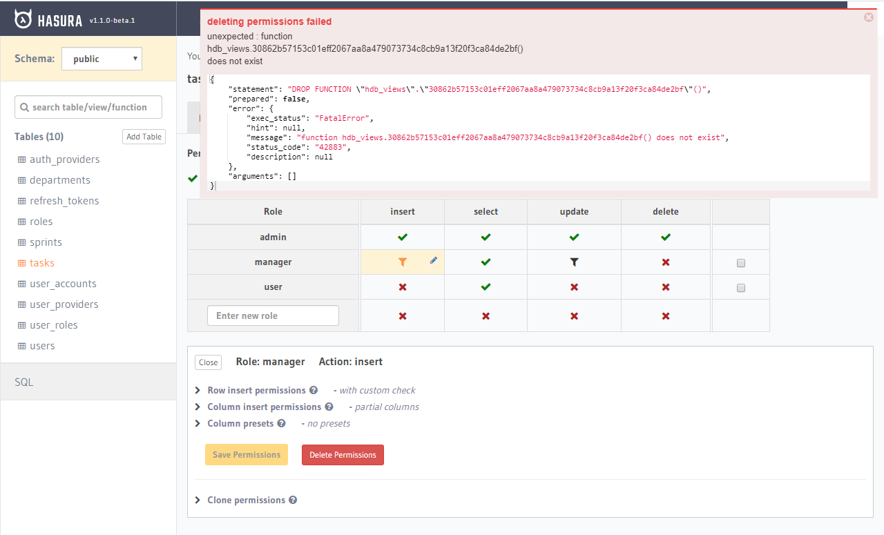 FatalError: function hdb_views. () does not exist · Issue #3703 ...