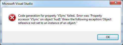 Vsync Error