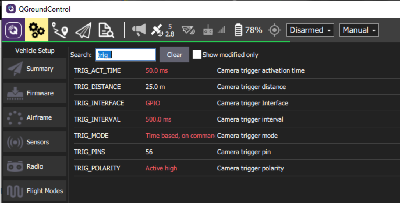 GPIO Time based Camera Trigger not working in QGC mission · Issue