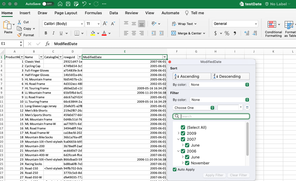 Excel export can't filter on dates · Issue #21404 · microsoft ...