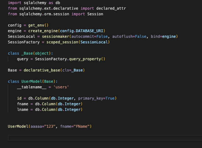 Intelisense Support SQLAlchemy ORM Class · Issue #1476 · microsoft ...