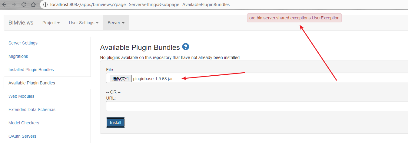Can't install plugins for BIMServer 1.5.182 · Issue #1182 ...