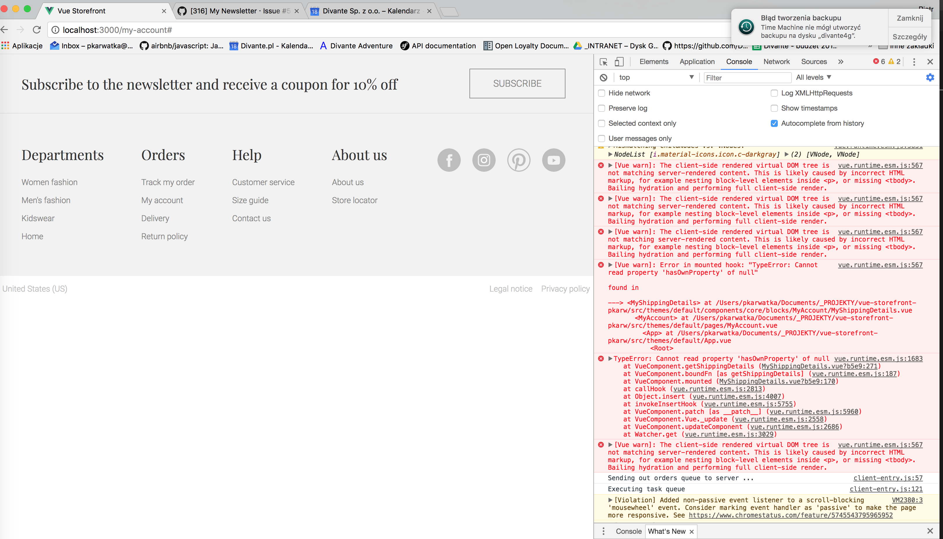 [316] Vue errors on SSR for my-account · Issue #543 · vuestorefront/vue ...