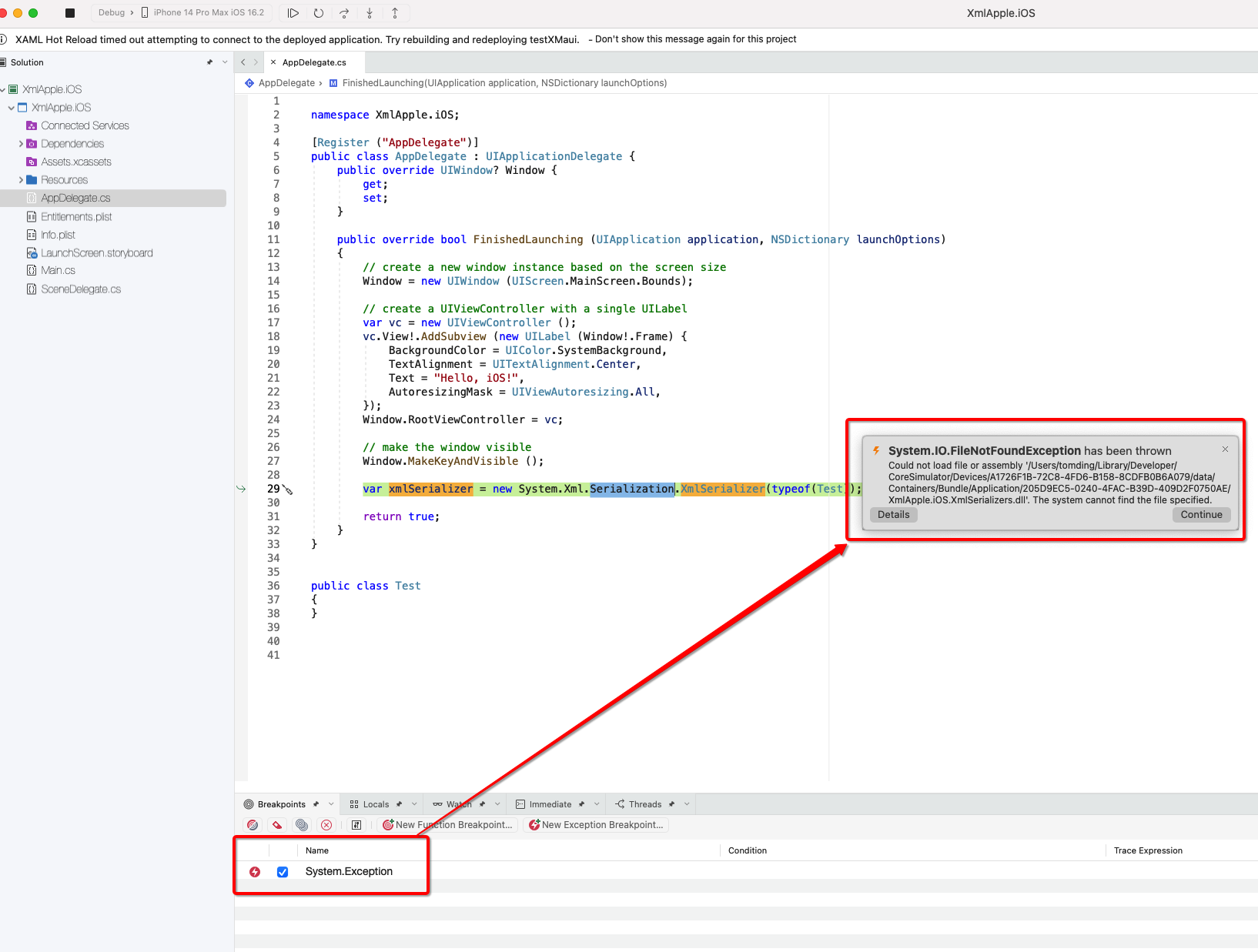 Could not load file or assembly XmlSerializers.dll on Mac · Issue ...