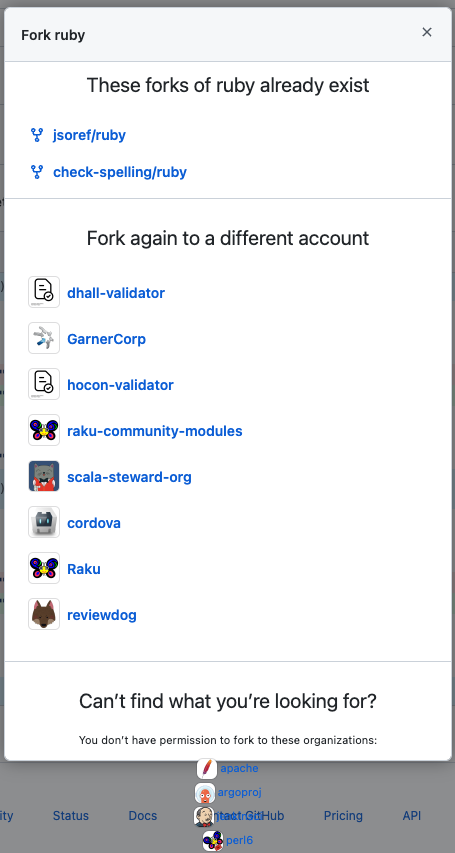 Extra items overflowed the Fork dialog · community · Discussion #13723 ...