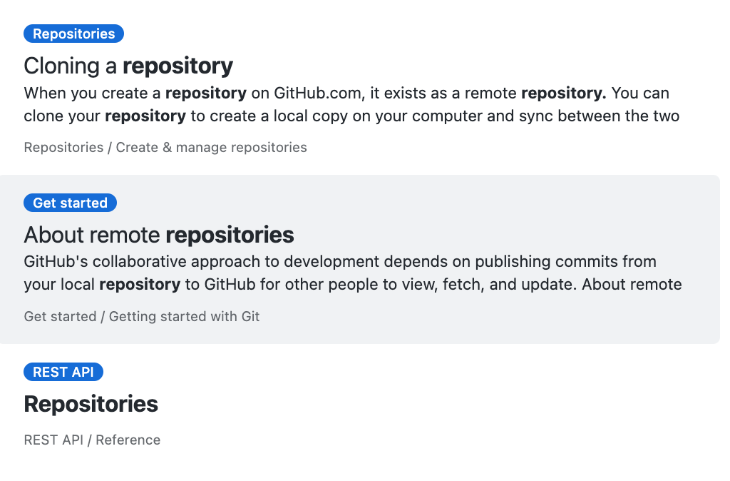 Please document filtering repositories · Issue 16782 · github/docs · GitHub