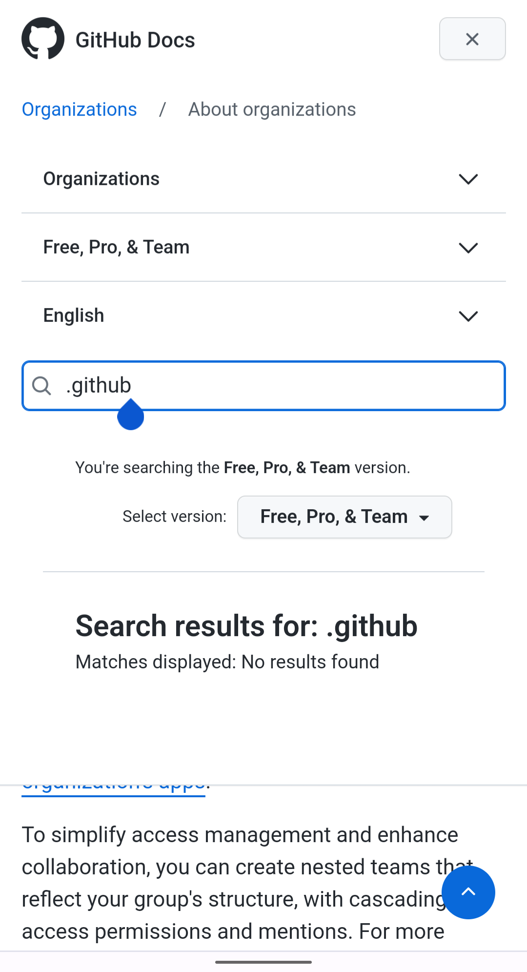Mobile search results don't get enough space · Issue #19214 · github ...