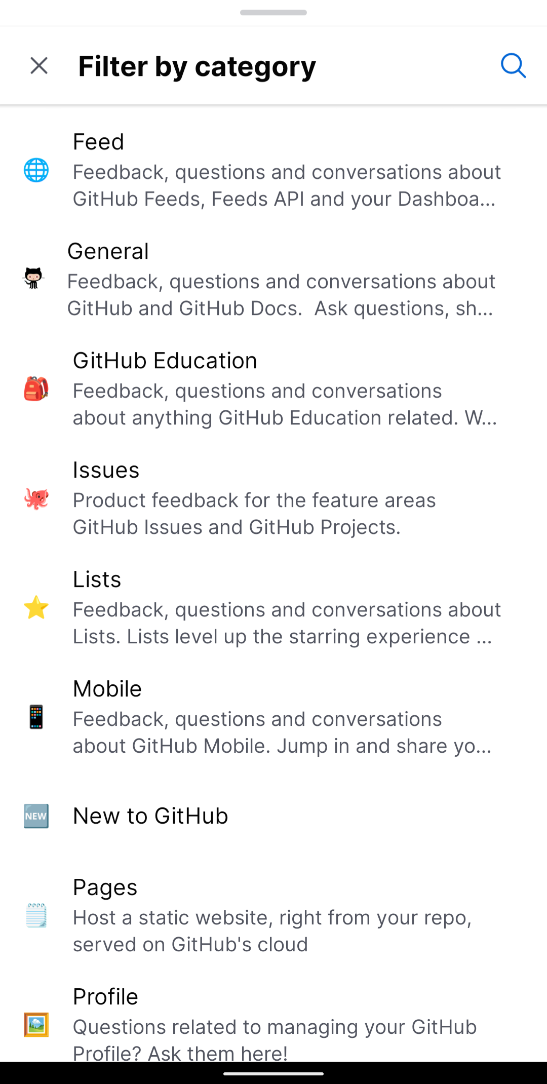 New discussion category items have incident alignment · community ...