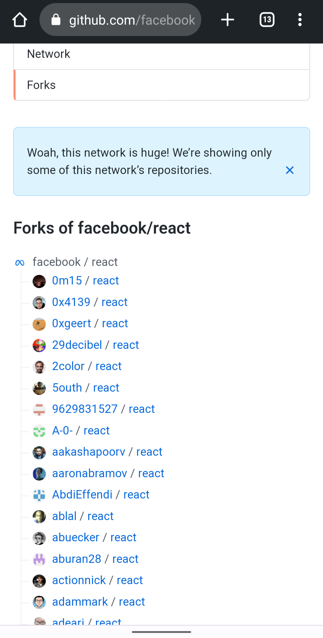 Forks view should filter/sort · community · Discussion #45073 · GitHub