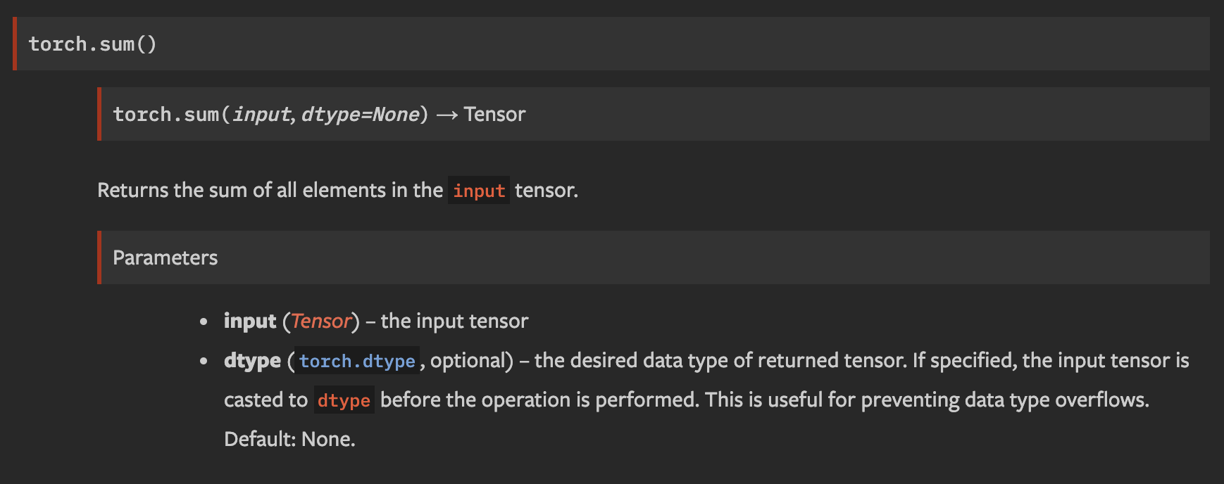 Reduction operations magical autocasting non documented · Issue 22450