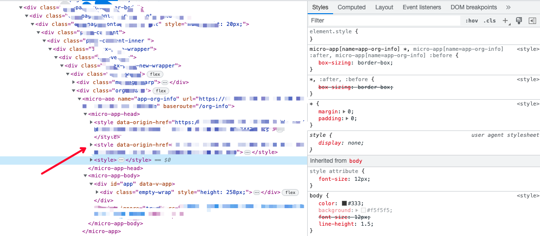 子应用html标签样式隔离失效 · Issue #777 · jd-opensource/micro-app · GitHub
