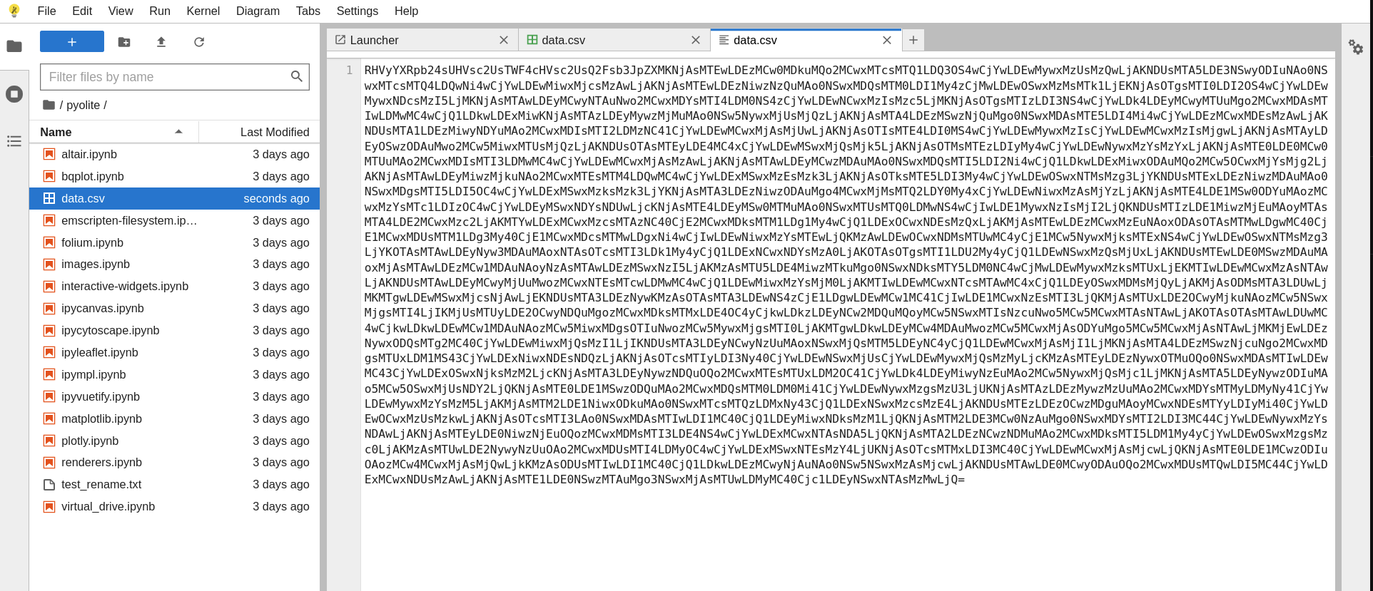 Opening csv files · Issue #665 · jupyterlite/jupyterlite · GitHub image.