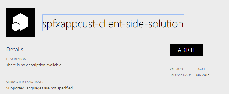 Uploading SPFx solution in a Site Collection App Catalog results in ...