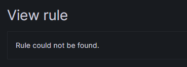 View rule - Rule could not be found. · Issue #65677 · grafana/grafana ...