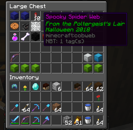 Color codes on items in player inventories from pre-1.16.1 include ...