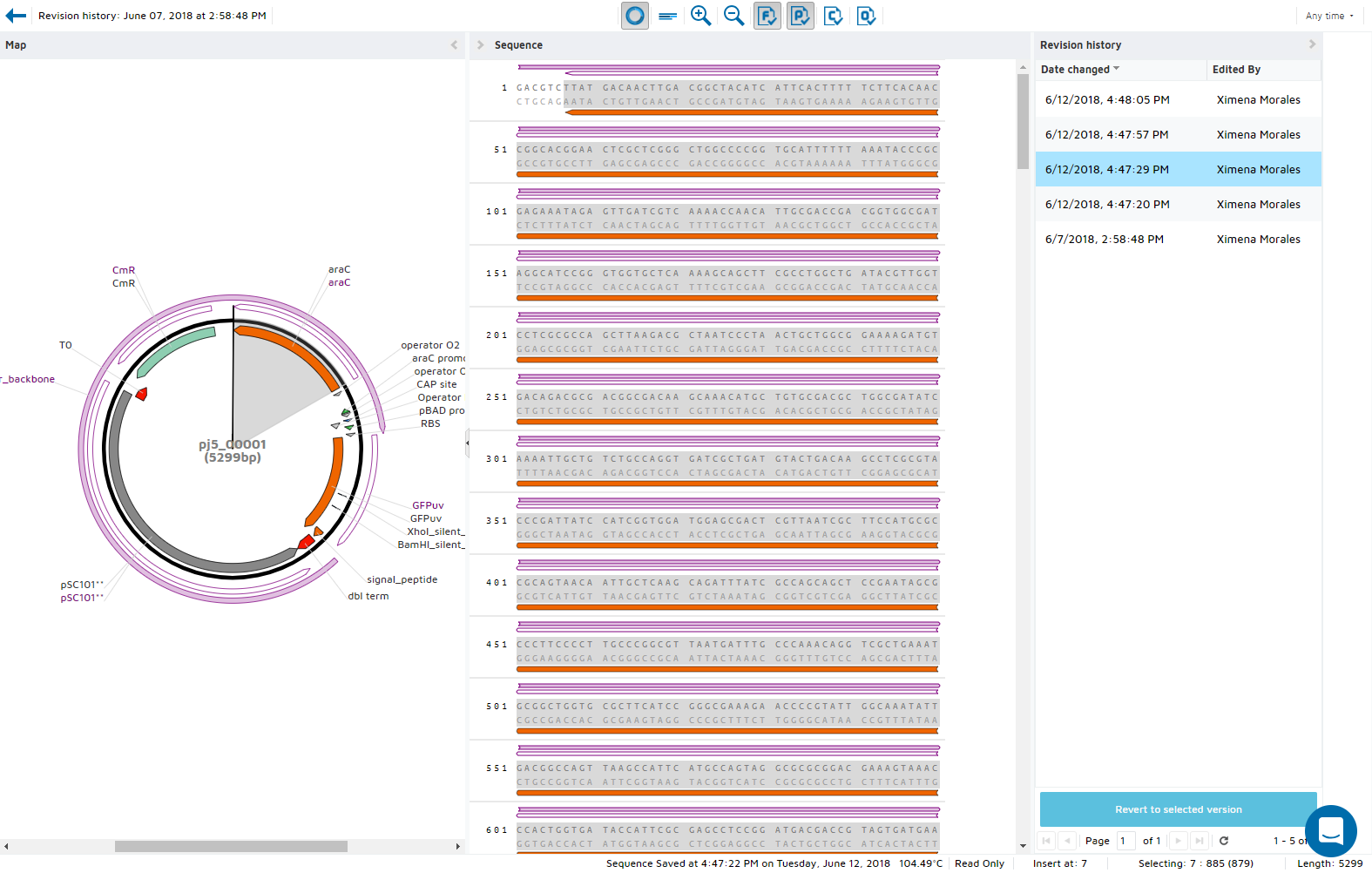 Add Revision History to Vector Editor Part I · Issue #334 · TeselaGen ...