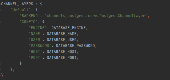 Django utils connection ConnectionDoesNotExist The Connection channels postgres Doesn t Exist 