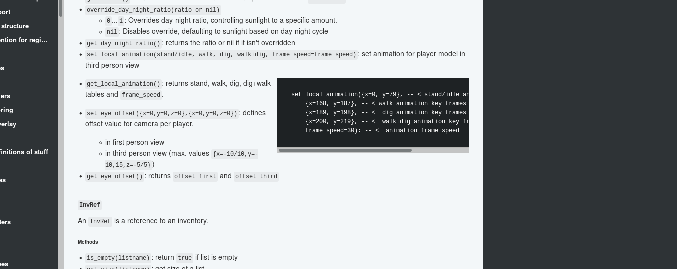 Code blocks in lists not broken out into examples column · Issue #973 ...