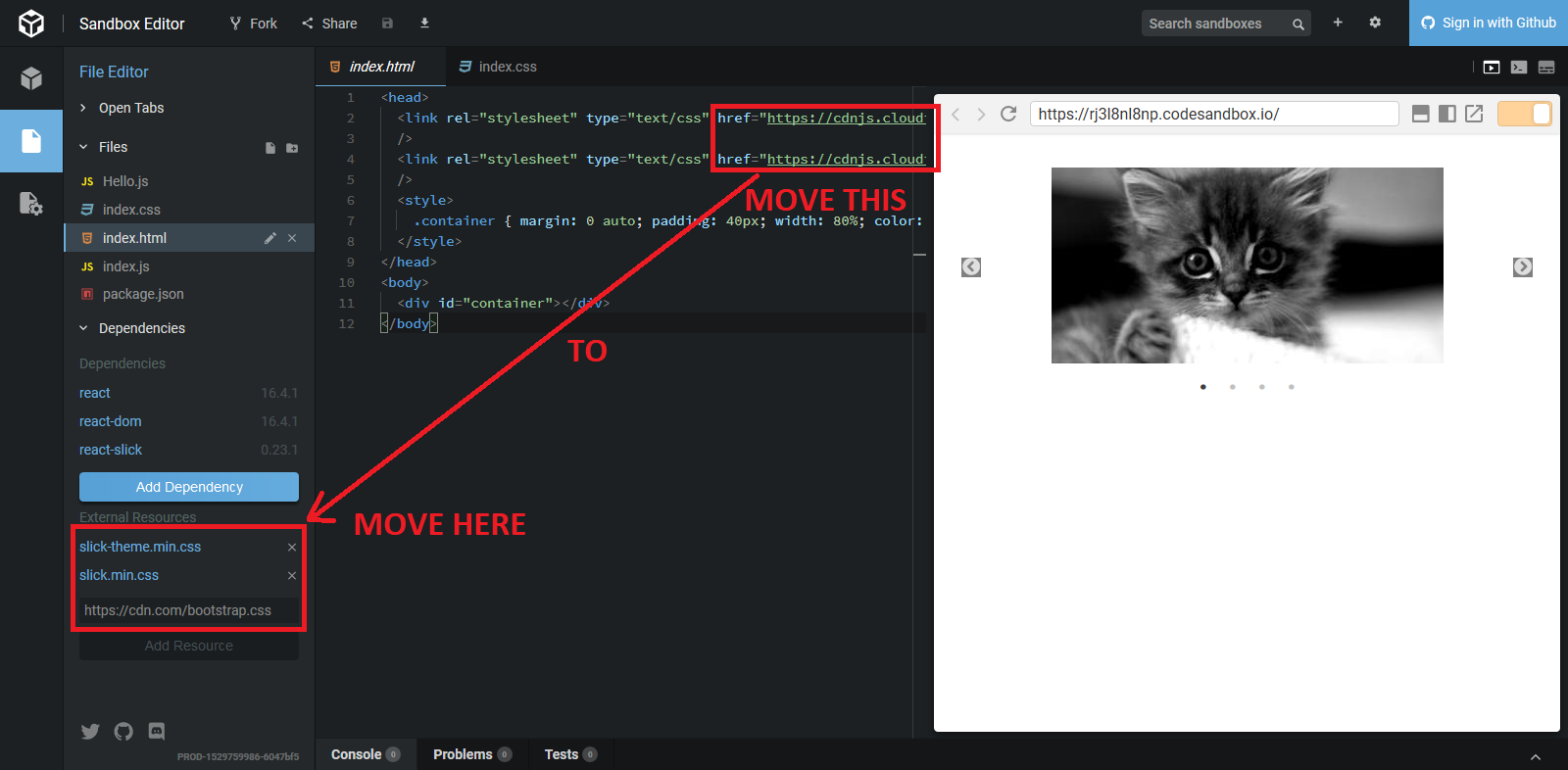Playground not working · Issue 1283 · akiran/reactslick · GitHub