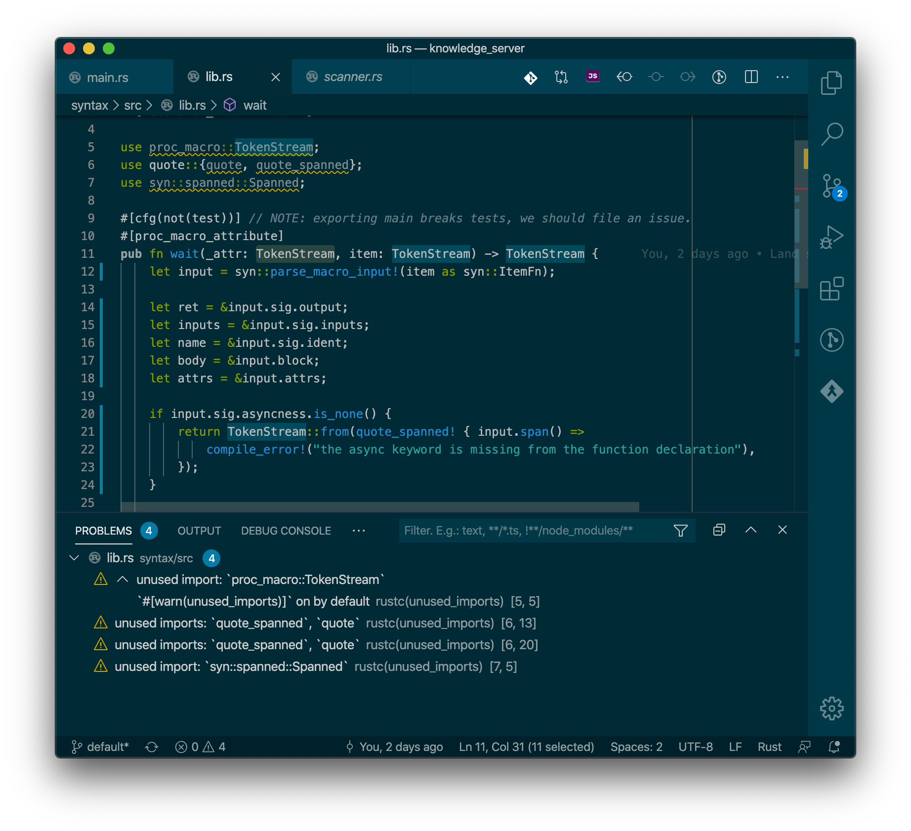 getting incorrect unused_imports warning · Issue 3860 · rustlang/rust