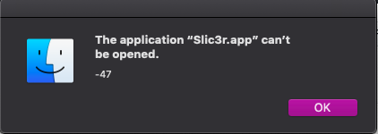 Latest version of Slic3r from Original Prusa Drivers won't open on mac ...