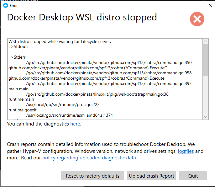 Docker Engine Crashing On Startup · Issue #11855 · docker/for-win · GitHub