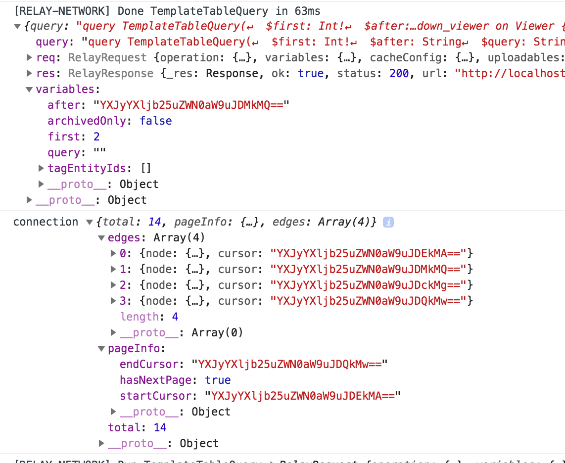 Relay returning too many connection edges from QueryRenderer · Issue