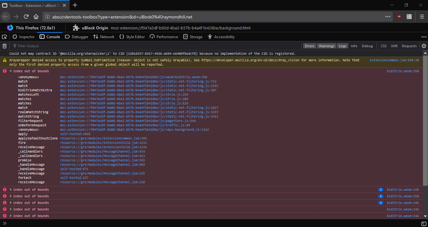 With 1.23.1b1 not a single website opens! · Issue #764 · uBlockOrigin ...