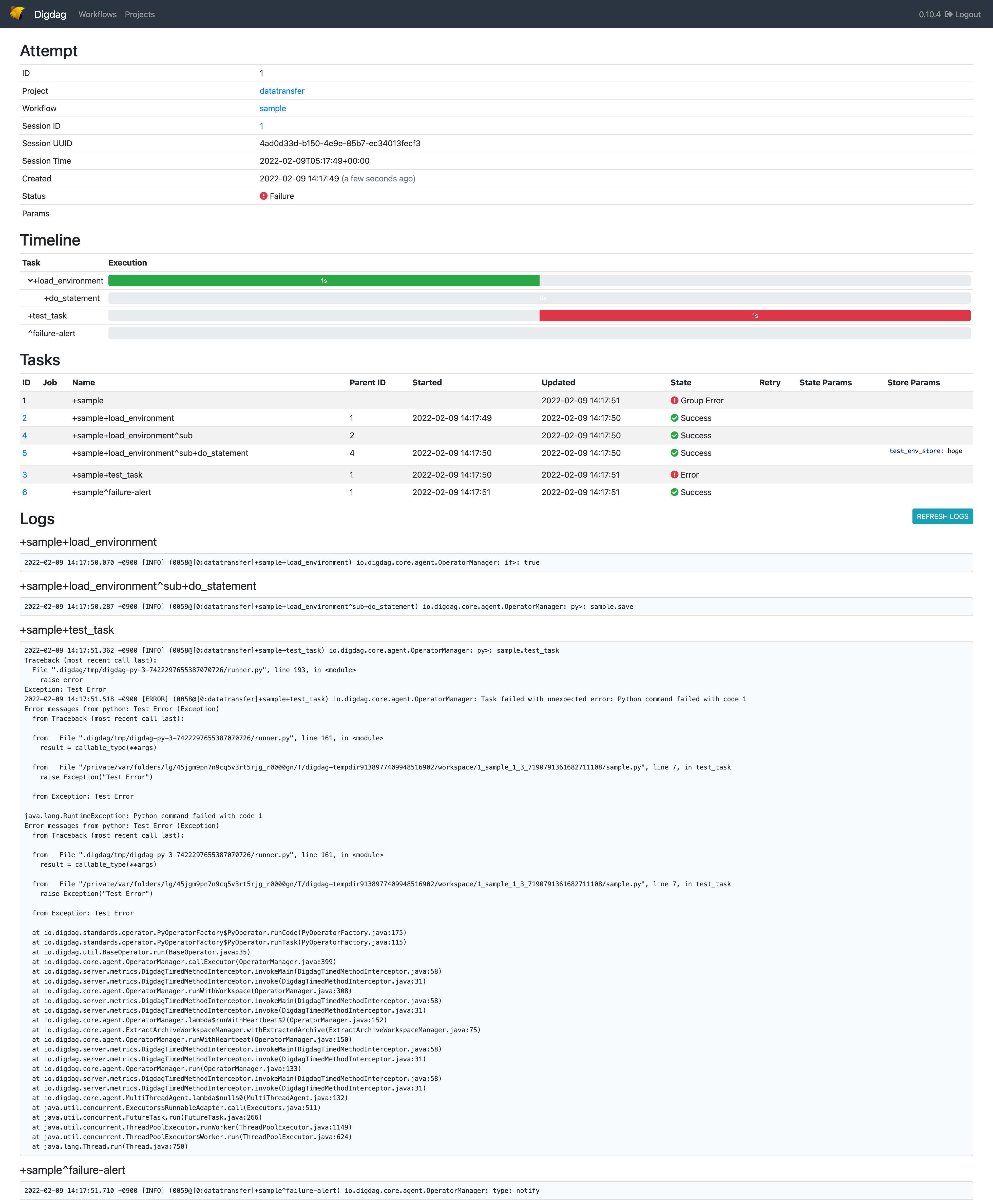 Cannot reference variables when using if> operator when retry failed ...