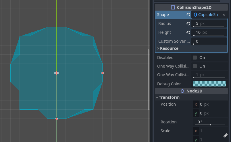 CollisionShape2D debug drawing exhibits unstable graphical glitches · Issue  #56320 · godotengine/godot · GitHub