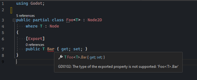 (C#) Generic types cannot be exported · Issue #74960 · godotengine ...