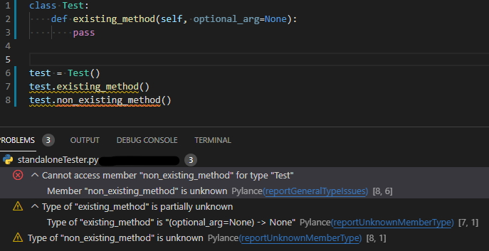 Additional options for analysis item `reportUnknownMemberType` · Issue ...