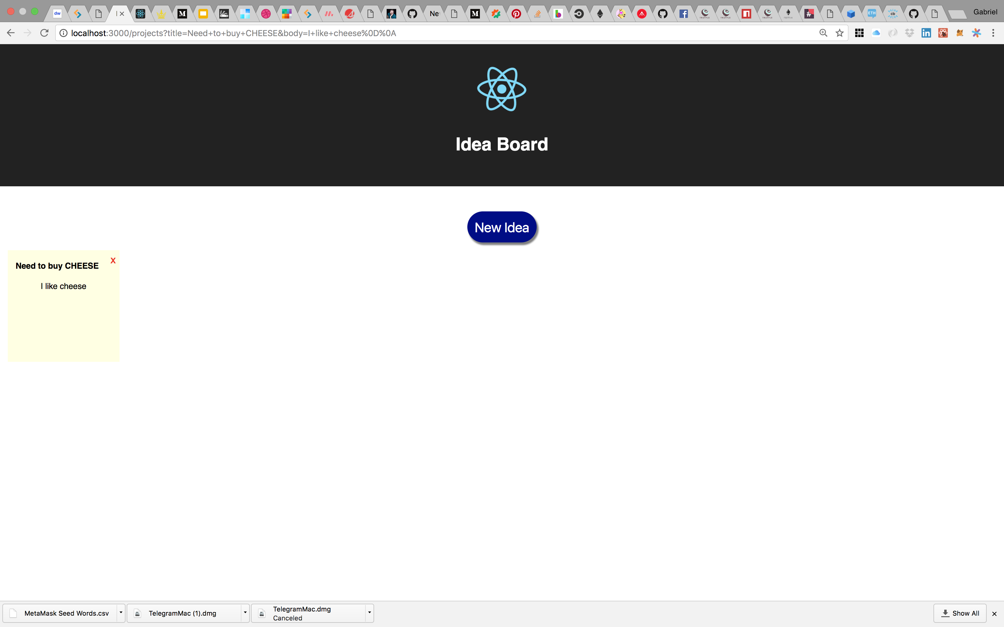 GitHub - mau5atron/ideaboard: Rails API back end. React front end can ...
