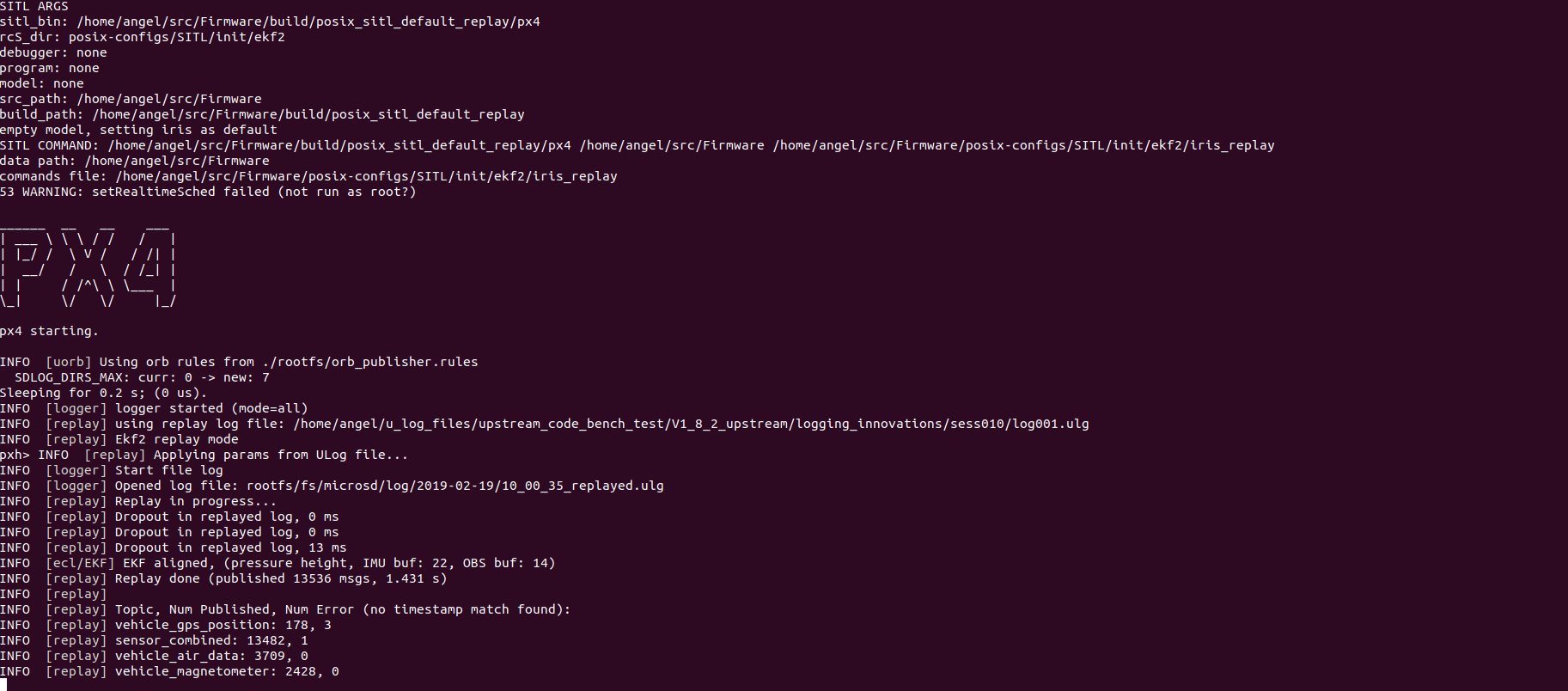 Replay is broken in master · Issue #11501 · PX4/PX4-Autopilot · GitHub