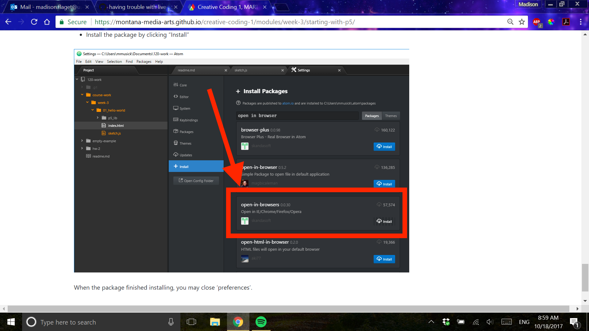 having trouble with live-preview in Atom and Brackets. · Issue #48 ...