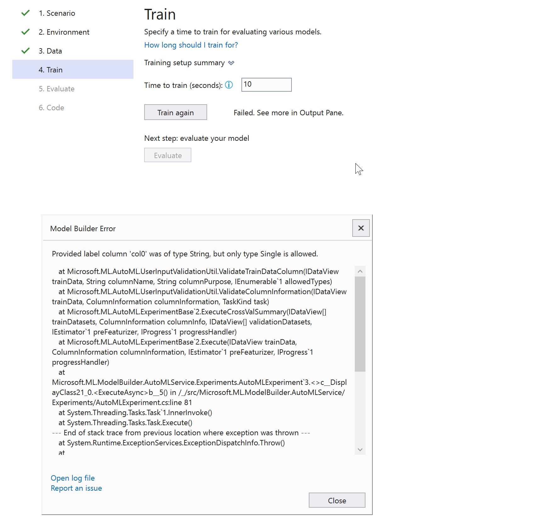 Documentation error · Issue #2080 · dotnet/machinelearning-modelbuilder ...