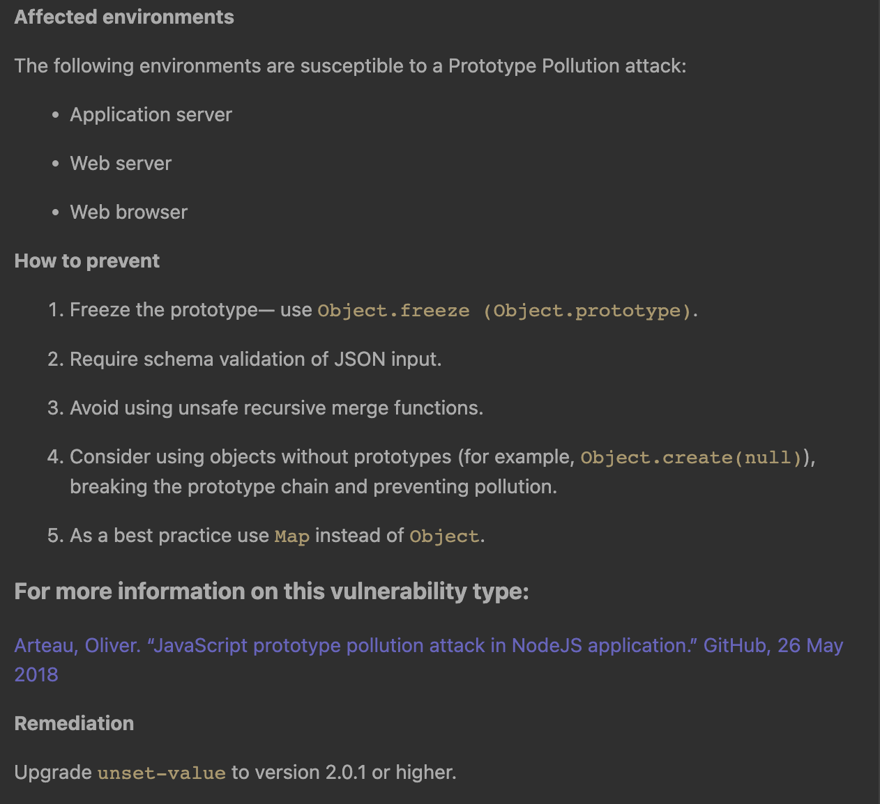 Two prototype pollution vulnerabilites identified using snyk tool ...