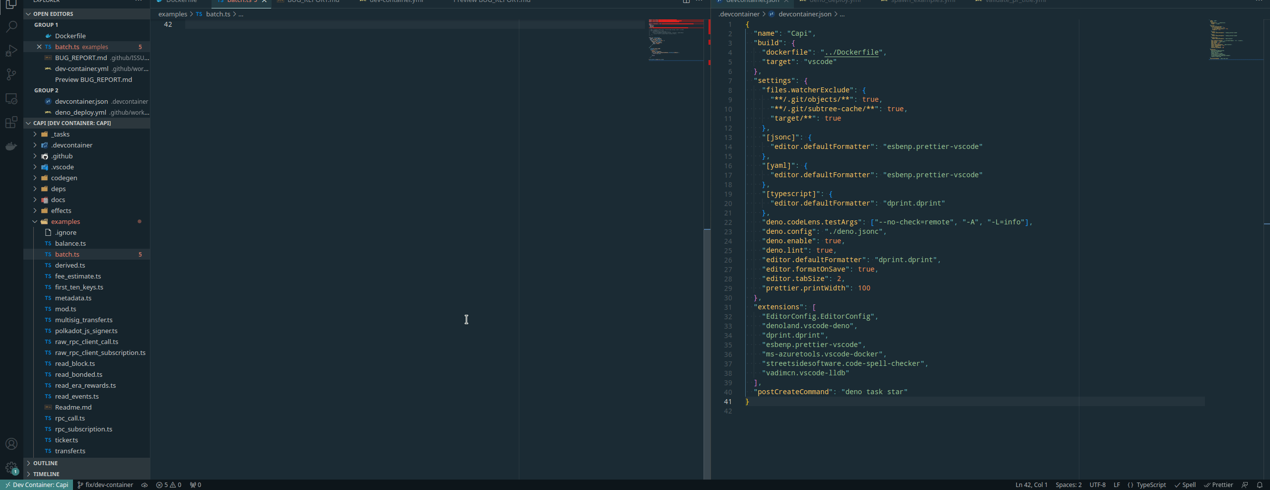 Add zsh to docker file for dev container setup · Issue 463