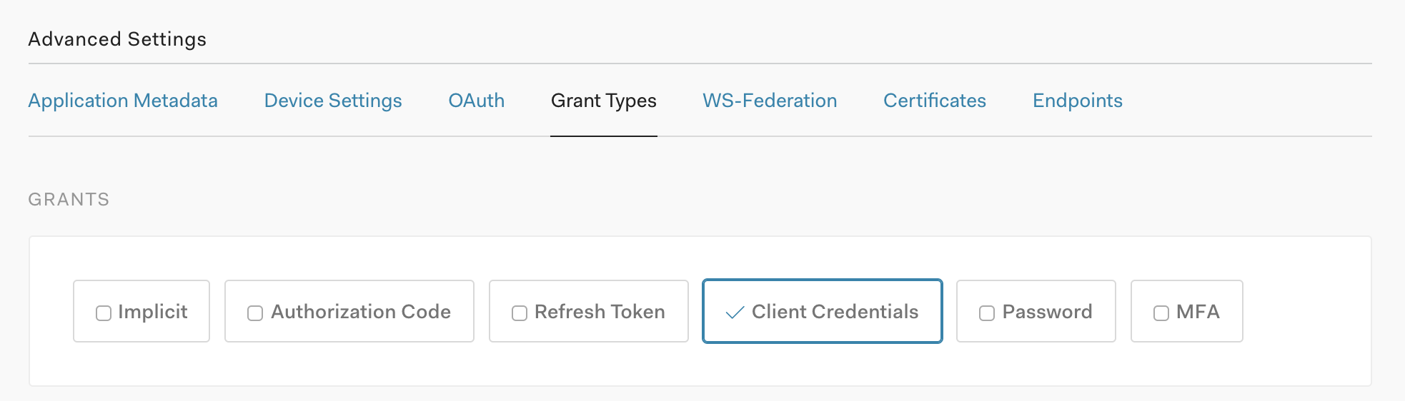 Grant type &lsquo;authorization_code&rsquo; not allowed for the client 