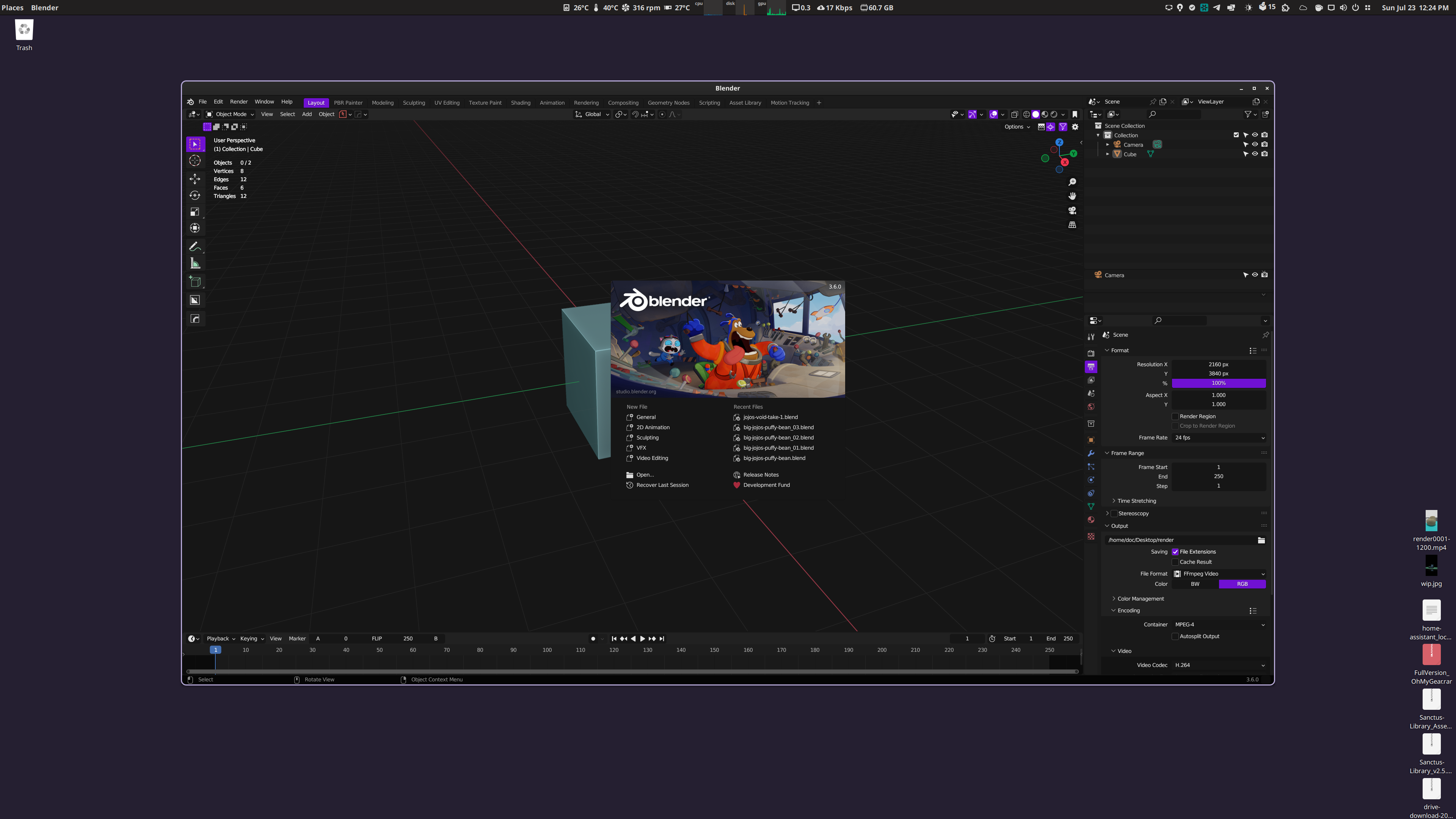 Blender does not resize properly when launched (or at any time) · Issue