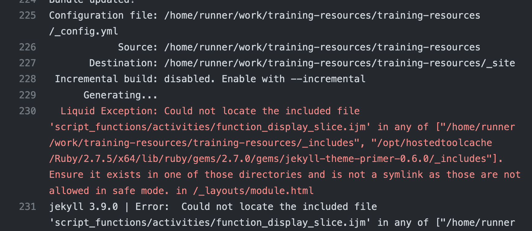 Website build fails · Issue #229 · NEUBIAS/training-resources · GitHub