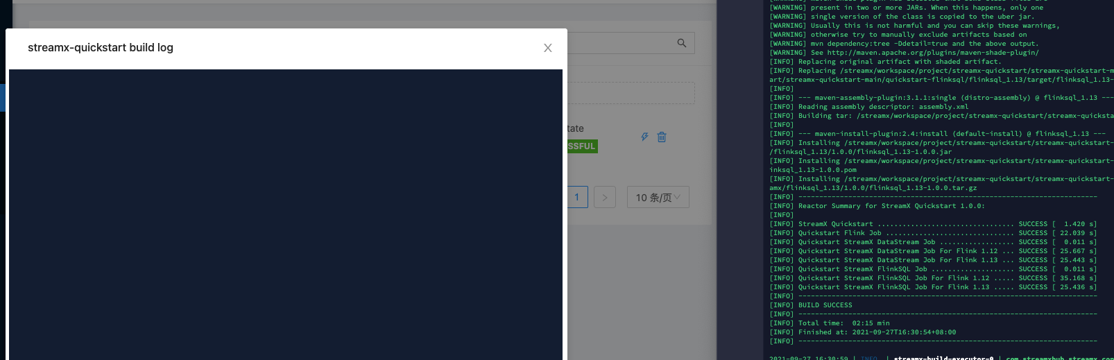 [Bug] 前端看不到build log · Issue #322 · apache/streampark · GitHub