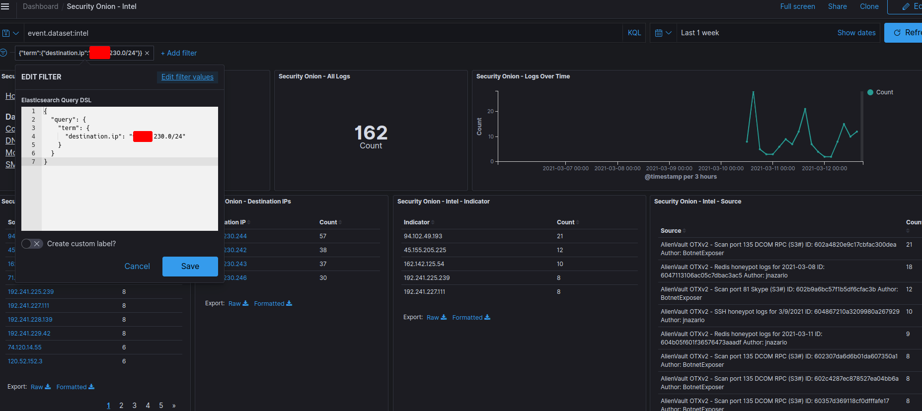 IP Range No Filter To security onion 2.3 · SecurityOnionSolutions
