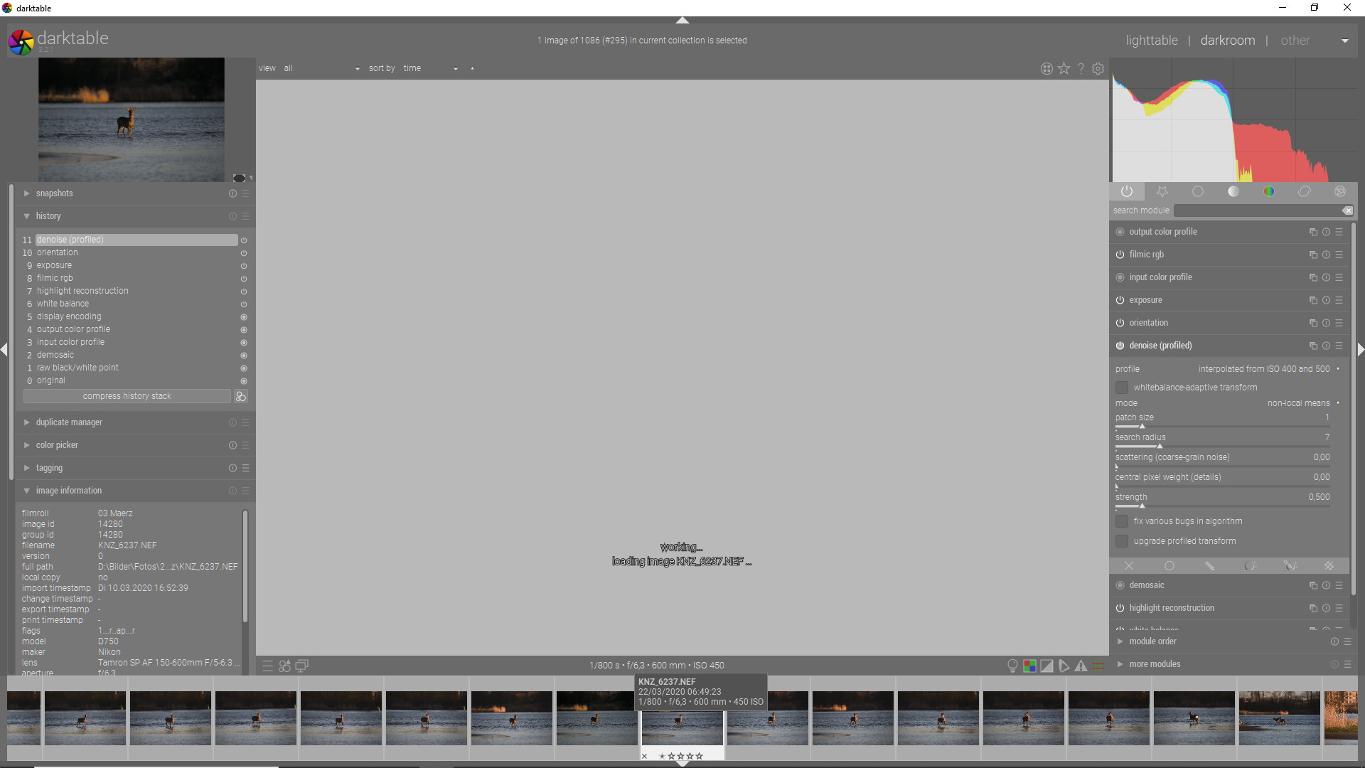 Canvas grey while loading new image in darktable mode · Issue #6550 ...