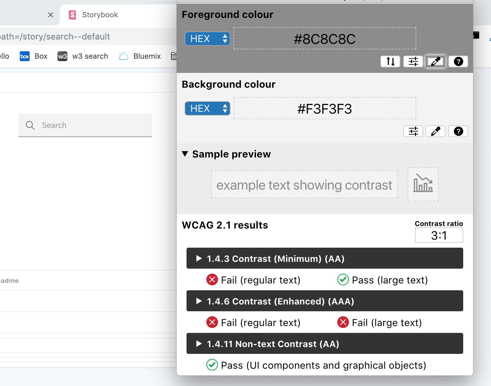 AVT 2 Search Placeholder text in form input fields does not meet WCAG