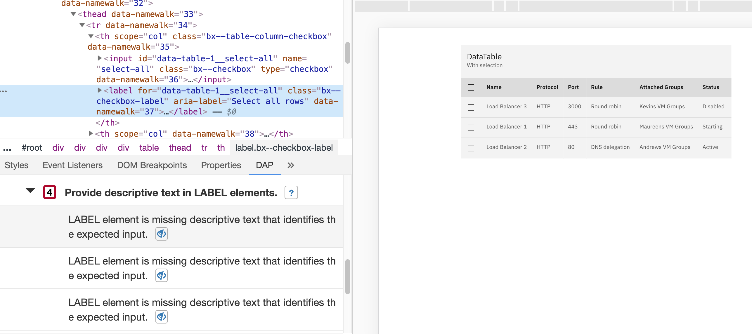 AVT 1 - React DataTable w/Selection, DataTable w/dynamic, DataTable w ...