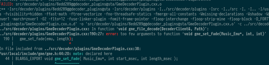 mpd throws error if your are using the latest version gme · Issue #833 ...