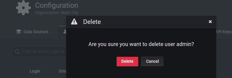 Delete user from Org. · Issue #23238 · grafana/grafana · GitHub