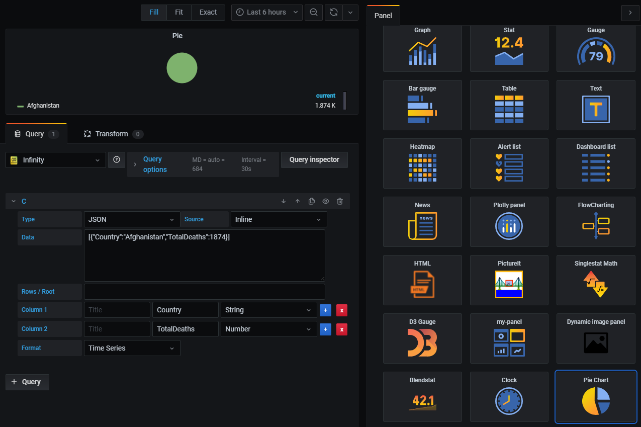 [Bug] JSON without brackets don't generate Pie Chart · Issue 13